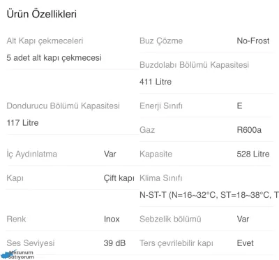Inox Buzdolabı