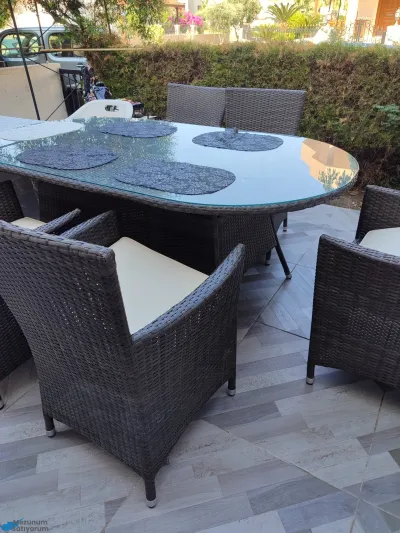 6 Kişilik Rattan Bahçe Takımı