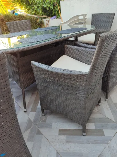 6 Kişilik Rattan Bahçe Takımı