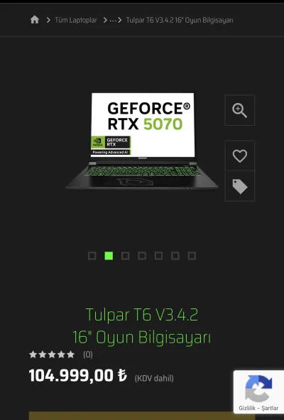 Monster Yüksek Seviye Oyuncu Laptopu