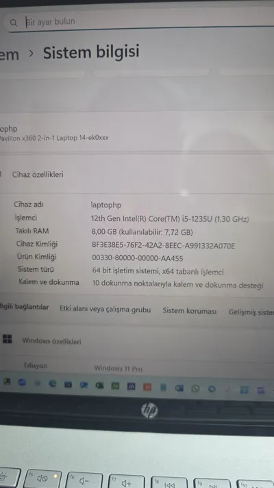 Hp 14 İnc Dokunmatik