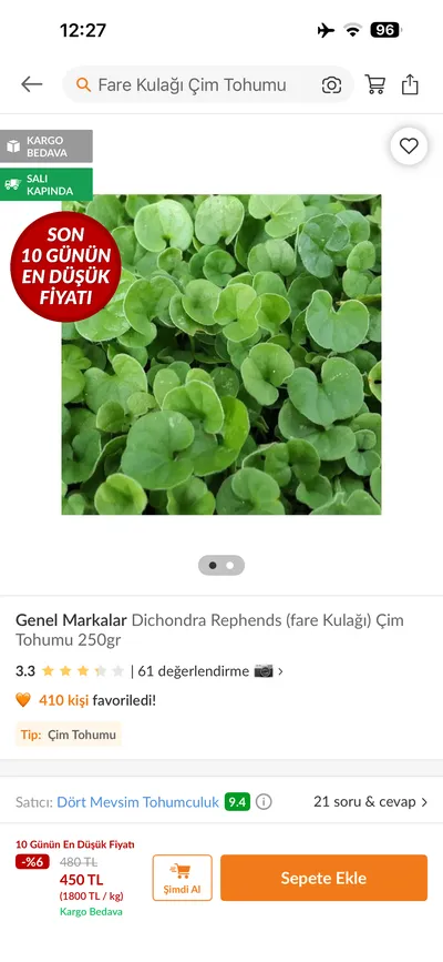 Çim Tohumu