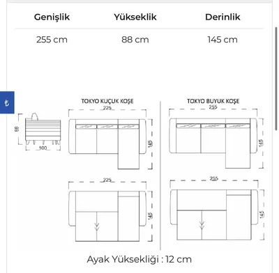 Köşe Katlanır Kanepe